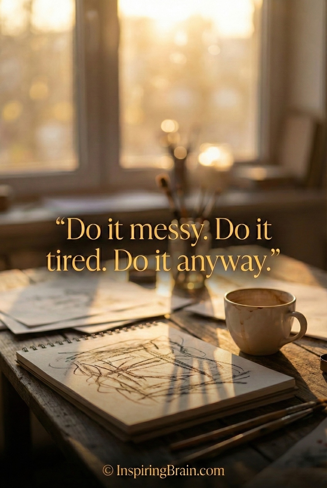 Do it messy, do it tired.