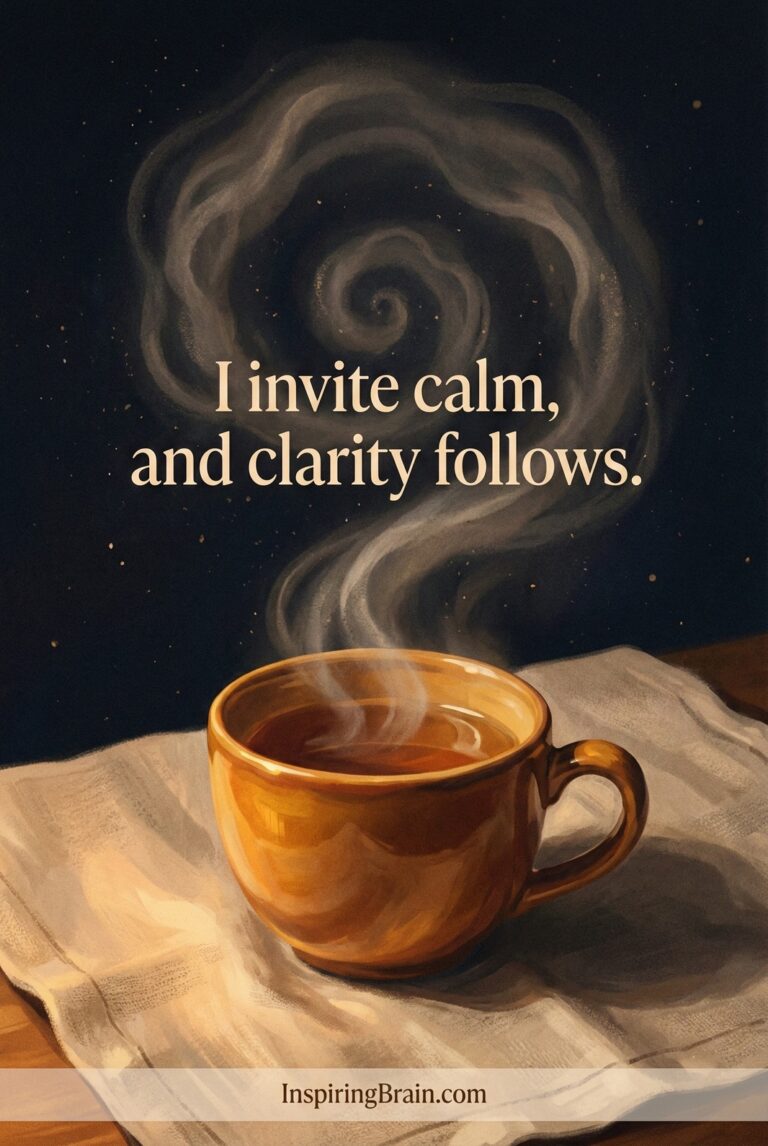 I invite calm and clarity follows