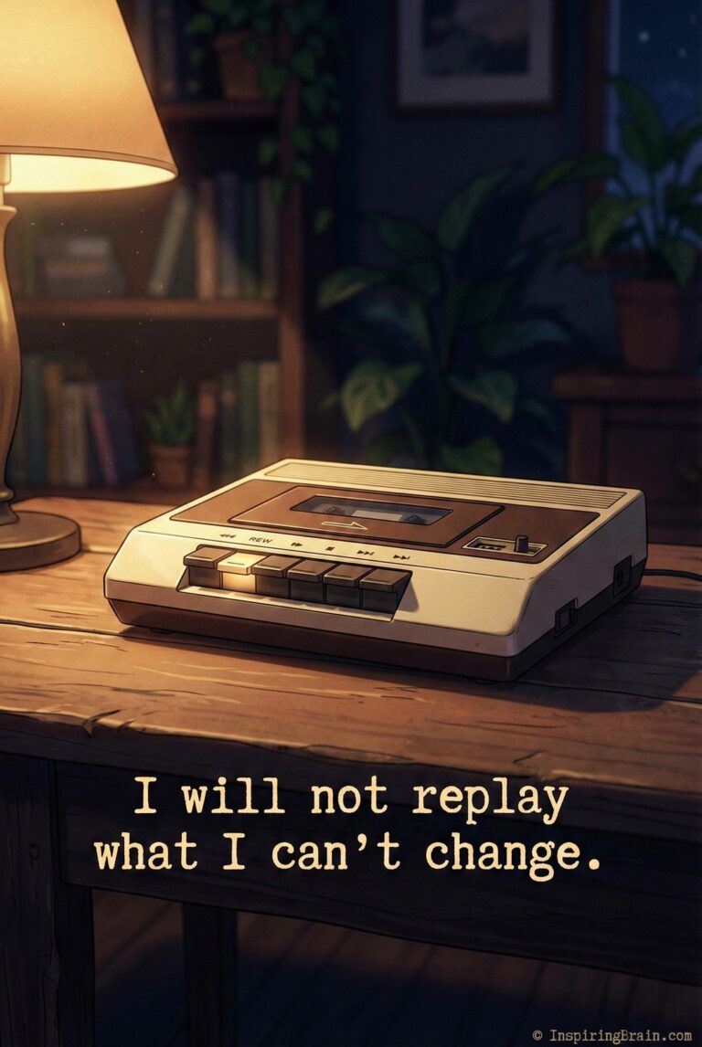 I will not replay what I can't change
