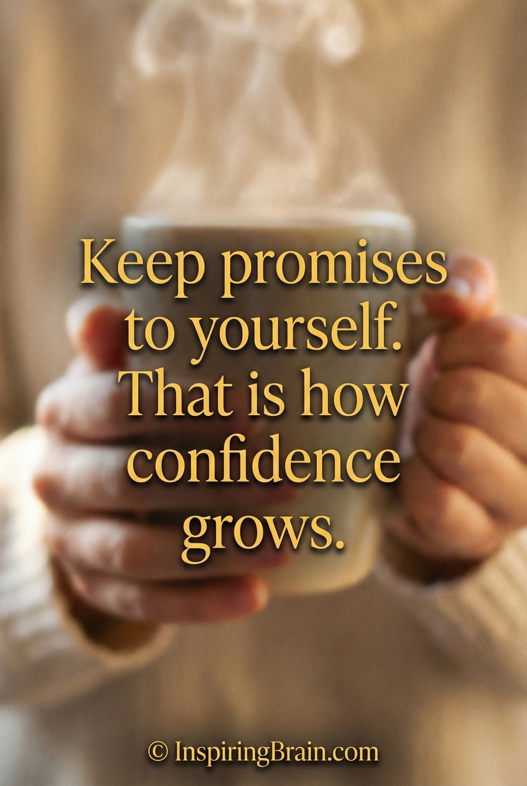 Keep promises to yourself. That is how confidence&hellip;
