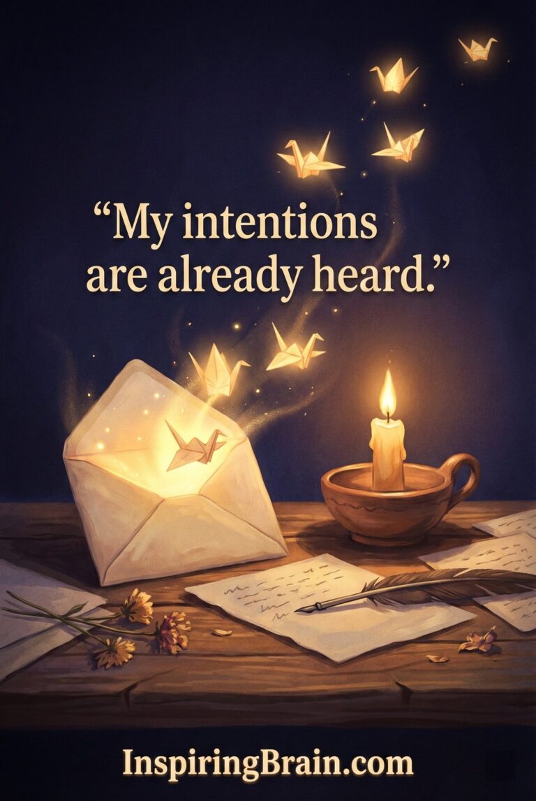 My intentions are already heard