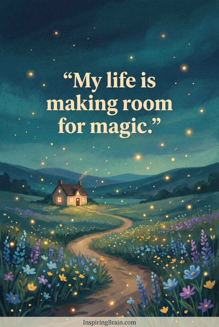 My life is making room for magic