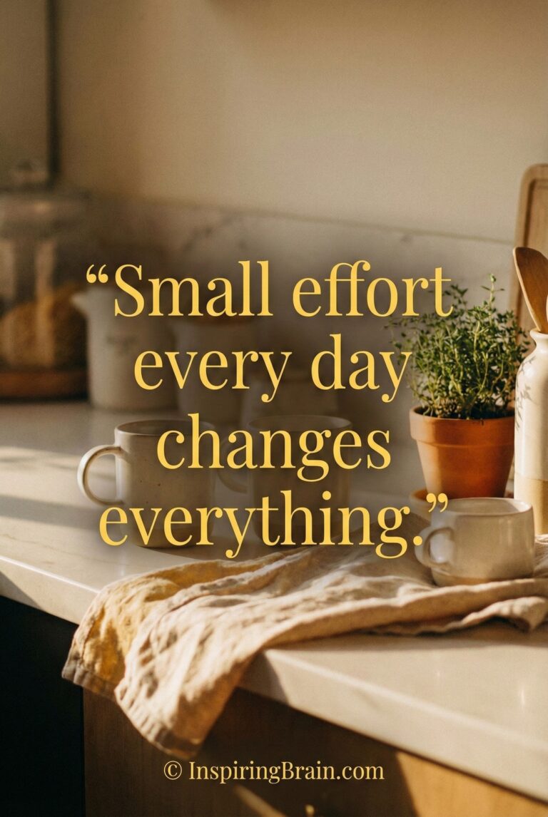 Small effort everyday changes everything