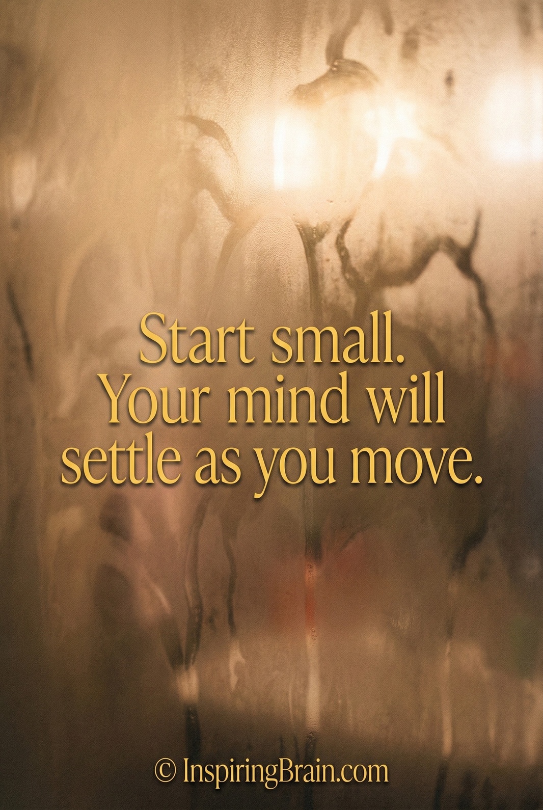 Start small. Your mind will settle as you&hellip;