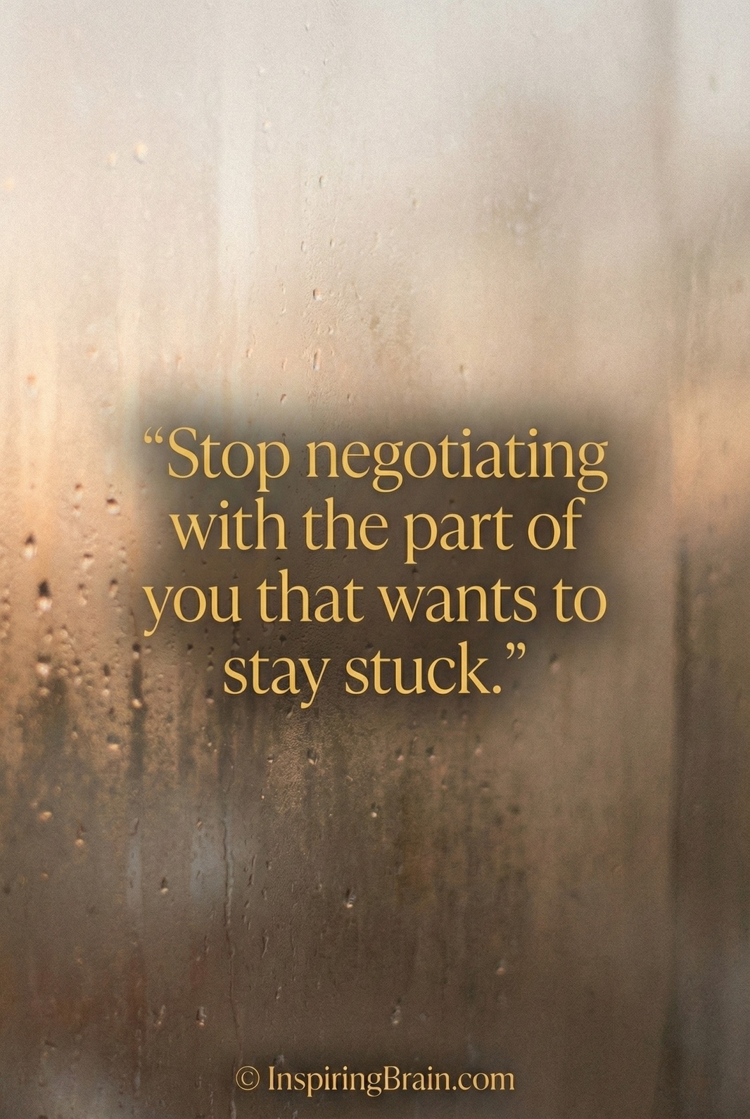 Stop negotating with the part of you that&hellip;