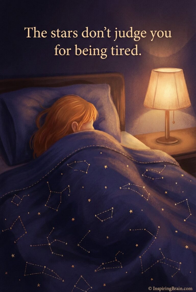 The stars don't judge you for being tired