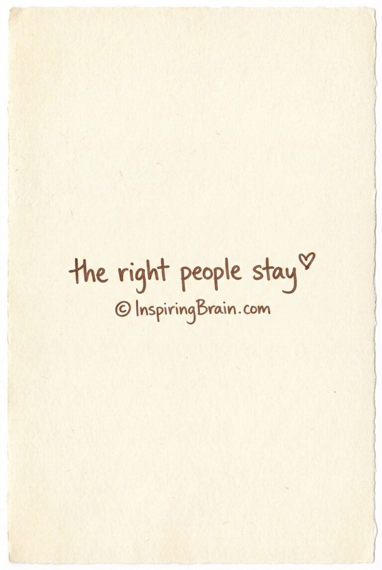 the right people stay