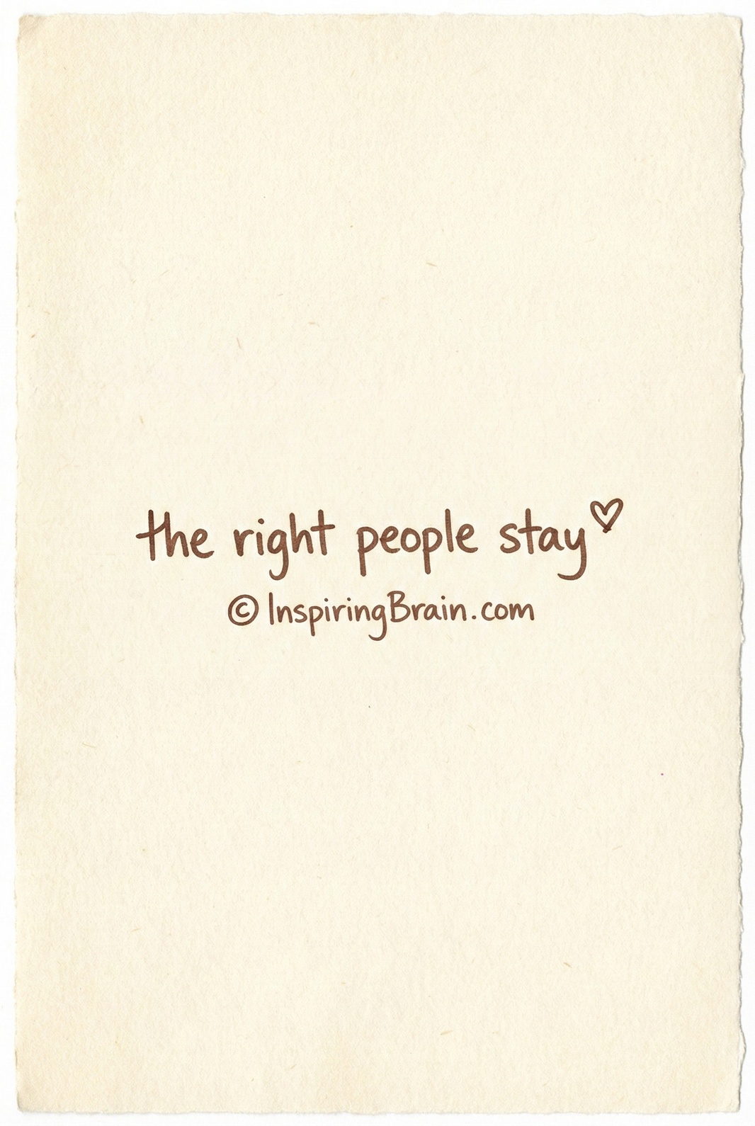 the right people stay