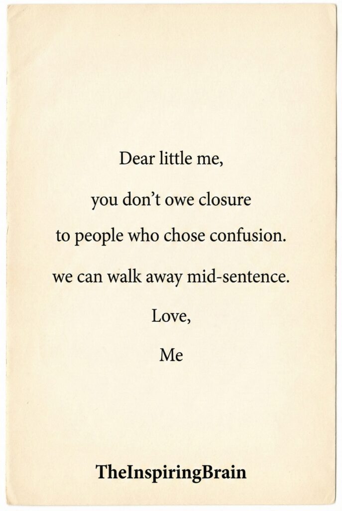 A letter to little me