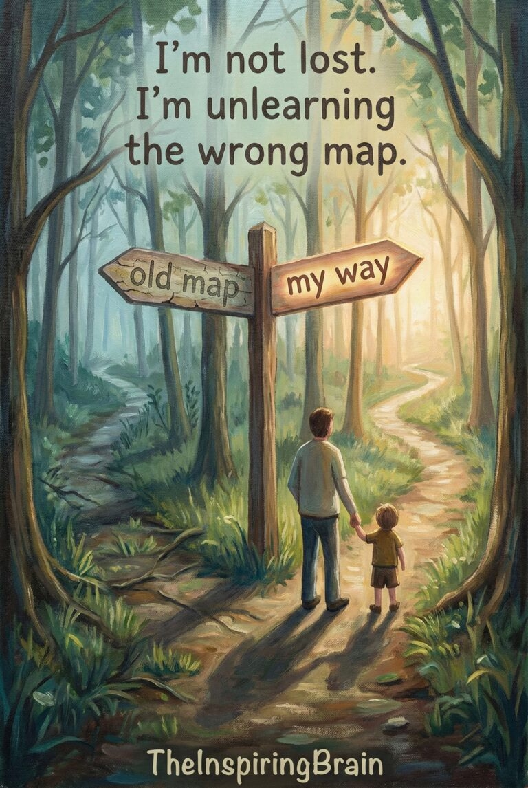 I'm not lost, I'm just unlearning.