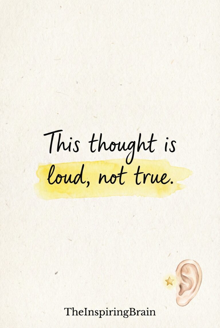 This thought is loud, not true.