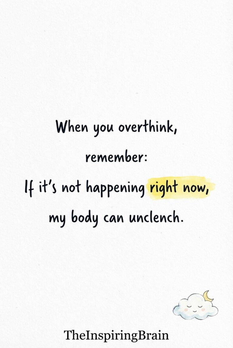 When you overthink always remember this